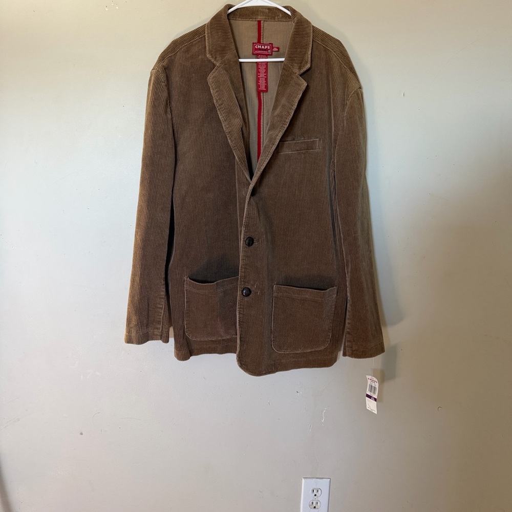 Vintage Ralph Lauren Chaps Tan Corduroy Blazer
